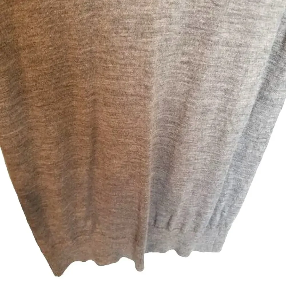 J. Crew Womens Merino Wool Pullover Sweater Sz S Minimalist Stretch Casual Gray